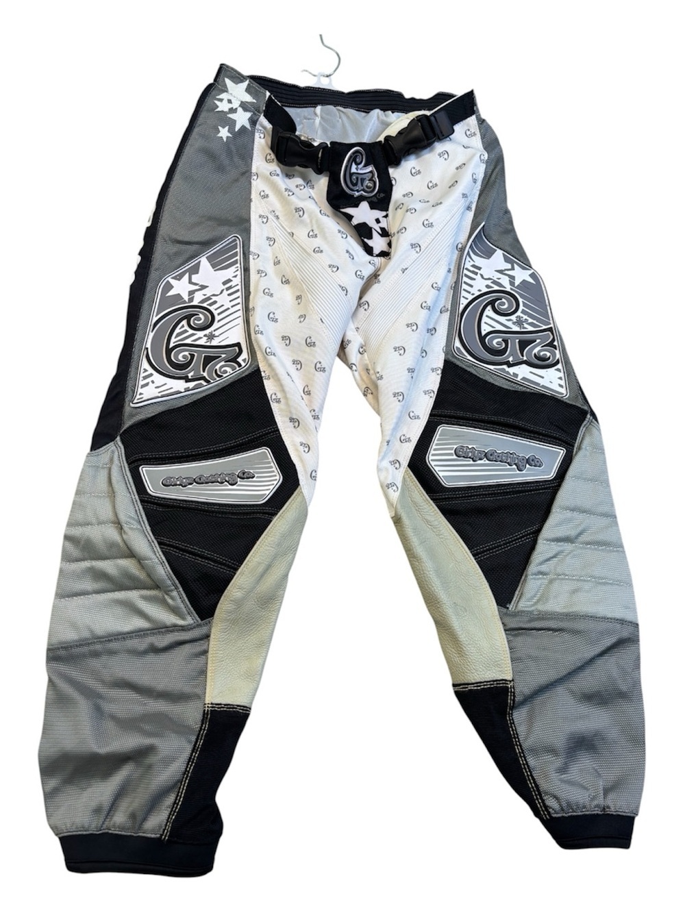 Grip Girlyz Motocross Riding Pants Youth 5/6 White BMX Paintball Y2K GUC